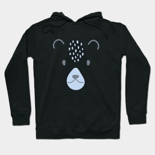 Cute Boho Blue Bear Hoodie